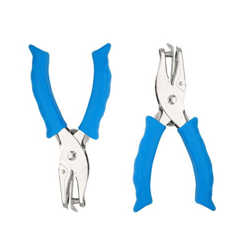 Practical Hole Puncher Single Hole Punch Non-slip Handle-Blue