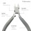 Angled Flush Cutter Tool For Plastic Metal Trimming With 6