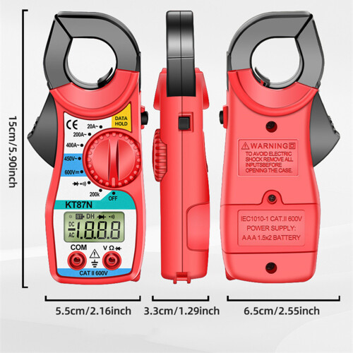 Digital Clamp Meter 1999 Counts 0-450V 400A Voltages Current 2