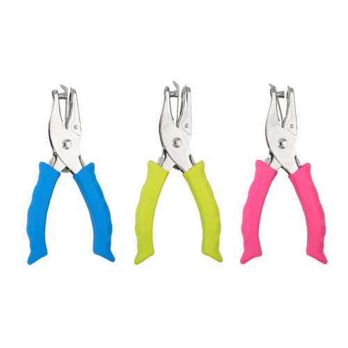Practical Hole Puncher Single Hole Punch Non-slip Handle-Blue 1