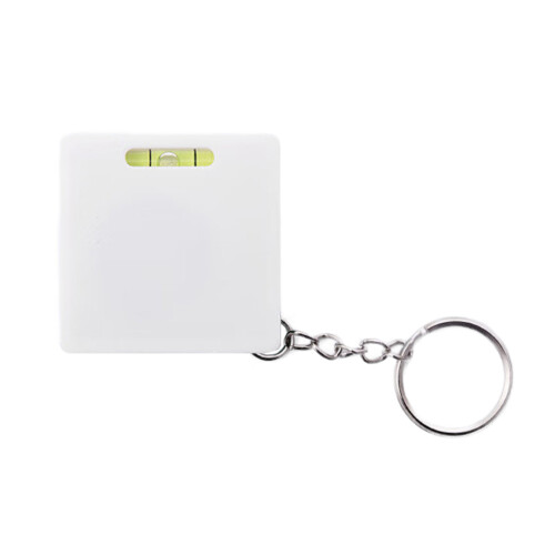 Mini Tape Measure Tool Featuring Build in Level Strong-White