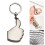 Keychain Tape Measure Clear Scale Long Lastings-Silver 1 meter 3
