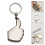 Keychain Tape Measure Clear Scale Long Lastings-Silver 1 meter 5