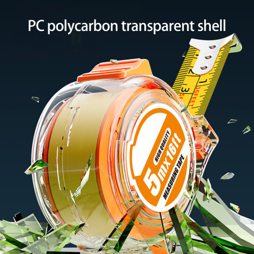 Professional Tape Measure Clear PC Shell-5 meters 25mm 2