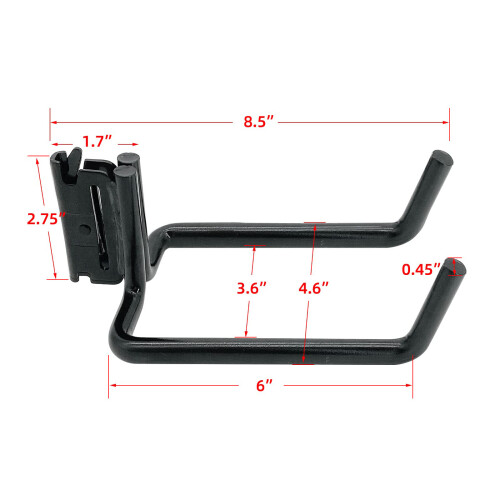 Oversized 8.5 Foot EMAIL Track Shovel Grip Organizes Strong 2
