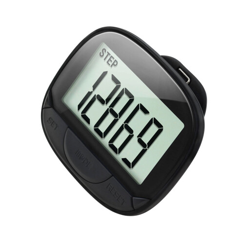 Electronic Step Counter High Accuracy Sensors Digital-Black