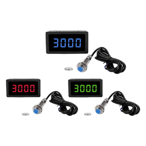 Digital Display Tachometer High Accuracy Hall Sensors-Green 2