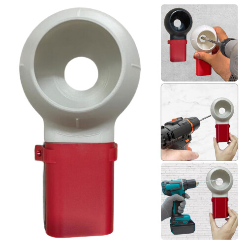 Reusable Dust Collector for Drills Electric Drill-red white 2
