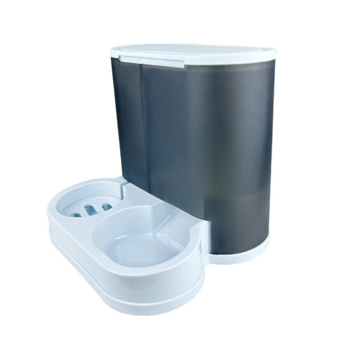 Dog Feeding Double Bowl Automatic Cats Food Container Water