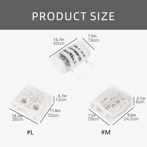 Accessoire voor elastische schoenenwaszakken voor-wit middel 1