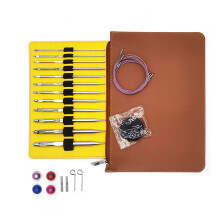 12 stuks Tunesische haaknaaldset voor beginners 3,0 mm-10 mm