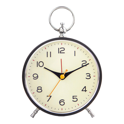 Desk Clock Classical Loud Alarm Clock with Snooze and-Black