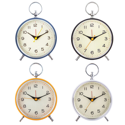 Desk Clock Classical Loud Alarm Clock with Snooze and-Black 1
