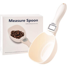 High Precision Digital Measuring Spoon Scale, Clear Lcd Display Food Weighing Spoon For Pet Feeding, 800G 1G Digital Measuring Scale With Removable Sc