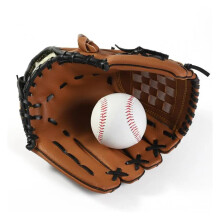 Baseball Glove LeftHand Training Glove For Adults Men Women Size 9.5 10.5 11.5 12.5 Brown 1Piece
