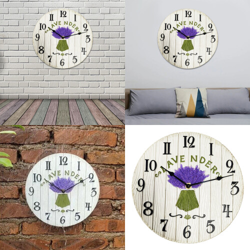 Resin Craft Wall Clock Outdoor Clock for Patios Opening Space 1