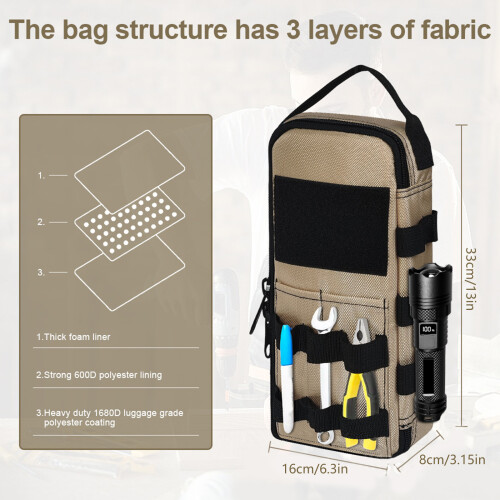 Professional Grade Tool Organizers Waterproof Fabric Comfortable 2