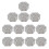12Pcs Plastic Favors Boxes with Lid Wedding Candy-Silver 1