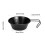 4Pcs Stainless Nonstick Bowls with Folding Handle-Black 2