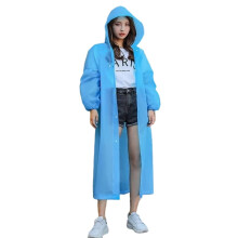 Wiederverwendbarer Regenmantel, umweltfreundliches EVA-Material für den Langzeitgebrauch, tragbarer Regenponcho, ideal für Reisen und