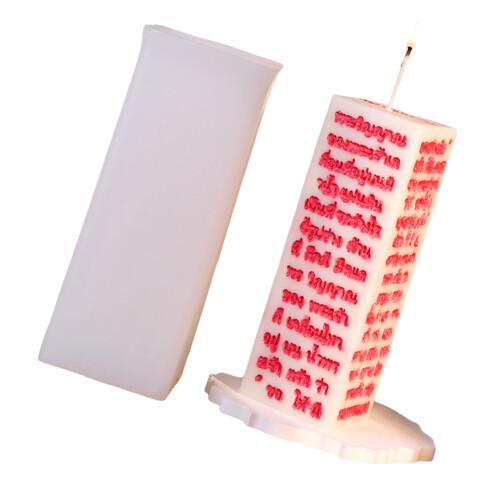 Religious Themed Silicone Candle Molds Cuboid Shape Silicone-4