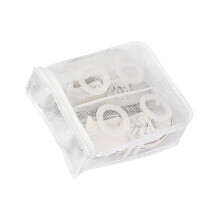 Shoe Washing Machine Bag Double Sturdy Mesh-white medium