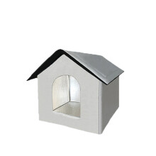 Weatherproof Cats Houses for Outdoor Cats,Insulated-S Grey