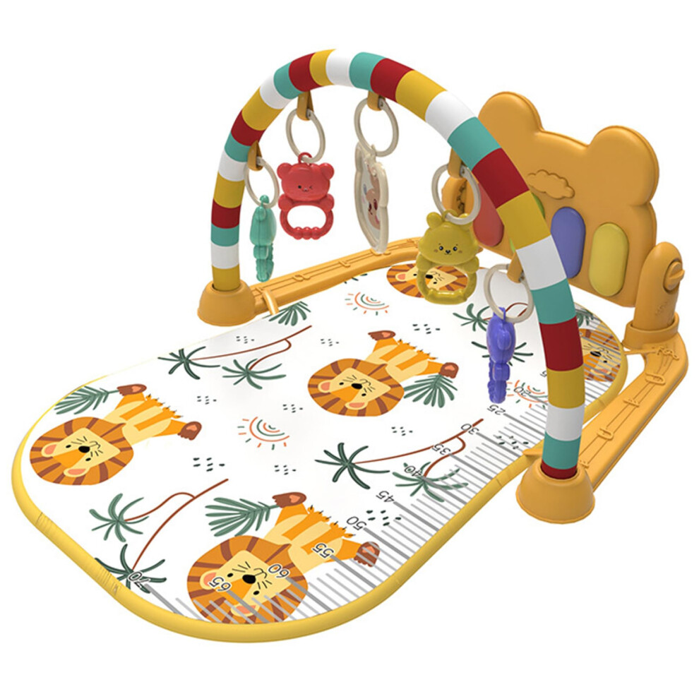 Baby Activity Center With Music And Light Tummy Time Play Mat Rattle Pendant Safe For Newborns And Toddlers Gym Play