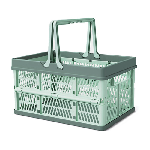 Conteneur de rangement pliable pratique,-vert d'eau clair M