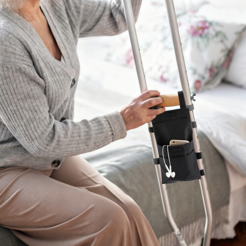 Multifunctional Cane Holders Bag With Adjustable Strap-Black 1
