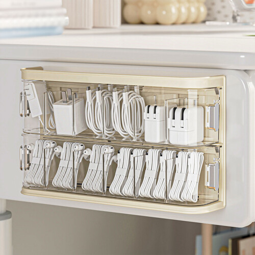 Multipurpose Cord Management Systems Box Accessory-cream color 2