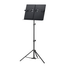 Portable Podium Stand DualPurpose Music Stand Adjustable 80170cm Black For Bands Choirs Laptop Tablet Holder