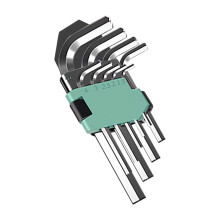 5 / 9Pcs L Type Key Set High Hardness-Bright silver standa