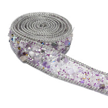 Ruban de strass de 1,1 mètre pour embellissement artisanal,-2