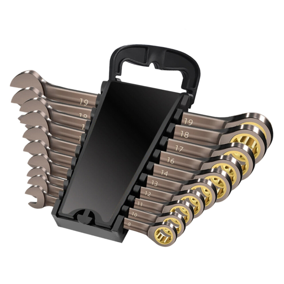 Compactly Double Direction Ratchet Wrench Tool Kit-10 Piece Set 7696000790749