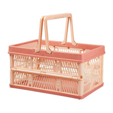Panier de rangement Portable peu-Fleur de cerisier fluide L