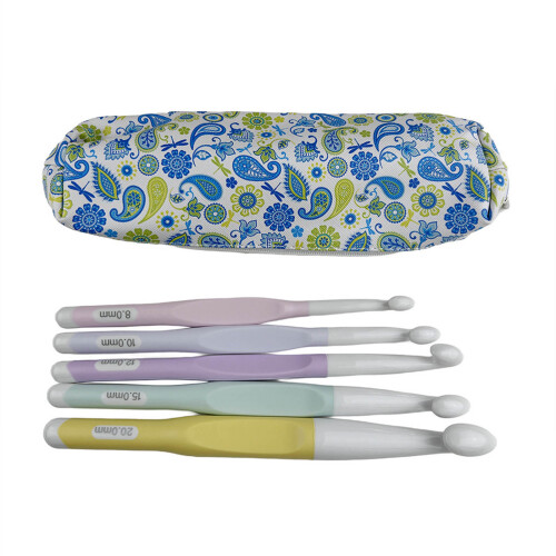 5Pcs Ergonomic Crochet Hook for Beginner Experienced Hobbyist