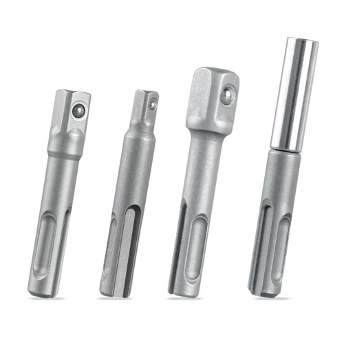 4 stuks 1/4 3/8 1/2 Socket Adapter Boor Set Moer Driver Power