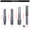 4 stuks 1/4 3/8 1/2 Socket Adapter Boor Set Moer Driver Power 3