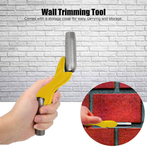 4pc Brickwork Jointing Tool Set Aluminum Building Easy-Yellow 2