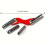 4pc Brickwork Jointing Tool Set Aluminum Building Easy-Yellow 4