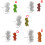 Hart siliconen mal ornament epoxyhars mallen-Vierbladig gras 2