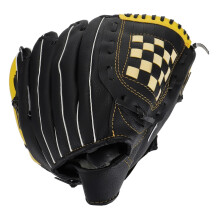 Baseball Glove PU Material Adult Softball Mitt Yellow Black Comfortable Fit And Strong Grip Training Use
