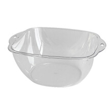 Transparent Plastic Face Basin For Home And Dorm Use Thickened Wash Basin Size M For Facial Cleansing And Laundry