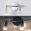 2Light Spotlight Vanity Mirror Light Rotatable Chrome Spotlights GU10 Socket Ceiling Spotlight Directional Lighting 2