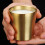 304Stainless Steel Double Wall Drinking Cups-Gold 300ML 6