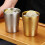 304Stainless Steel Double Wall Drinking Cups-Gold 300ML 5