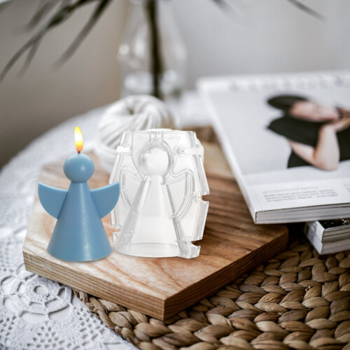 Juego De Plástico Para Velas Ángel Forma Aromático Herramientas 2