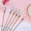 Long Handle Kitchen Utensils Coffee Spoon-Transparent color 6