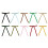 24Pieces Soft Flannel Bowknot Decoration For Home-Light coffee 2